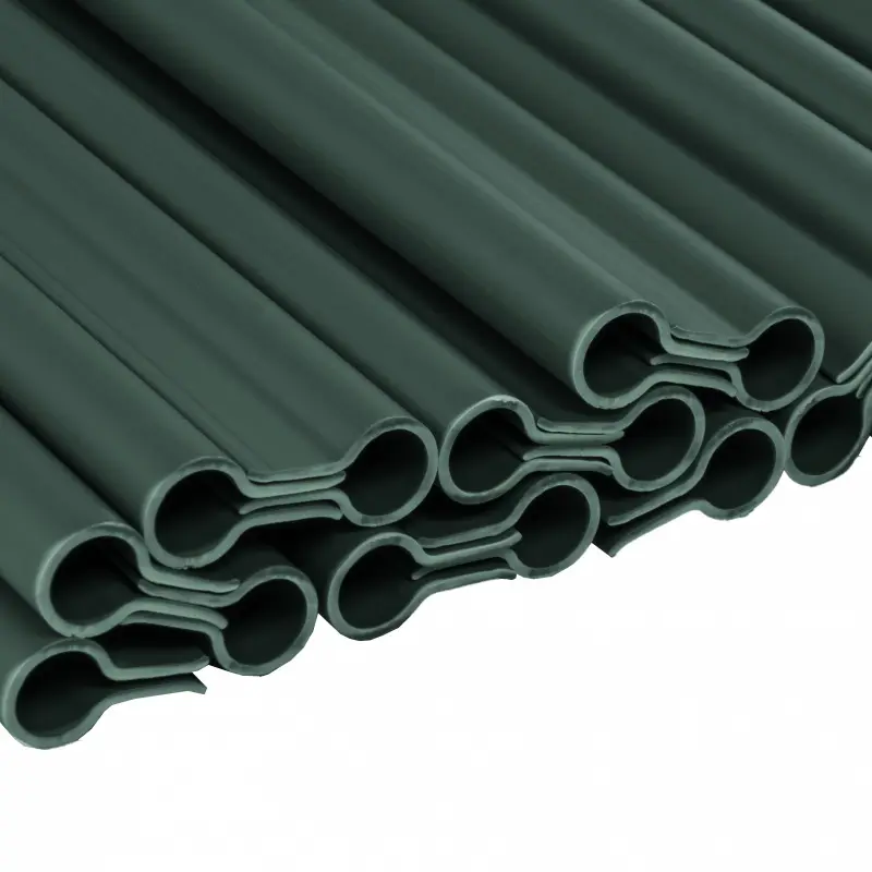 Cleme fixare fasii de gard Solid 1200 g/m2, 19cm,verde, 20 buc