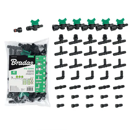 Set accesorii pentru linie de picurare 16mm - 42buc./30