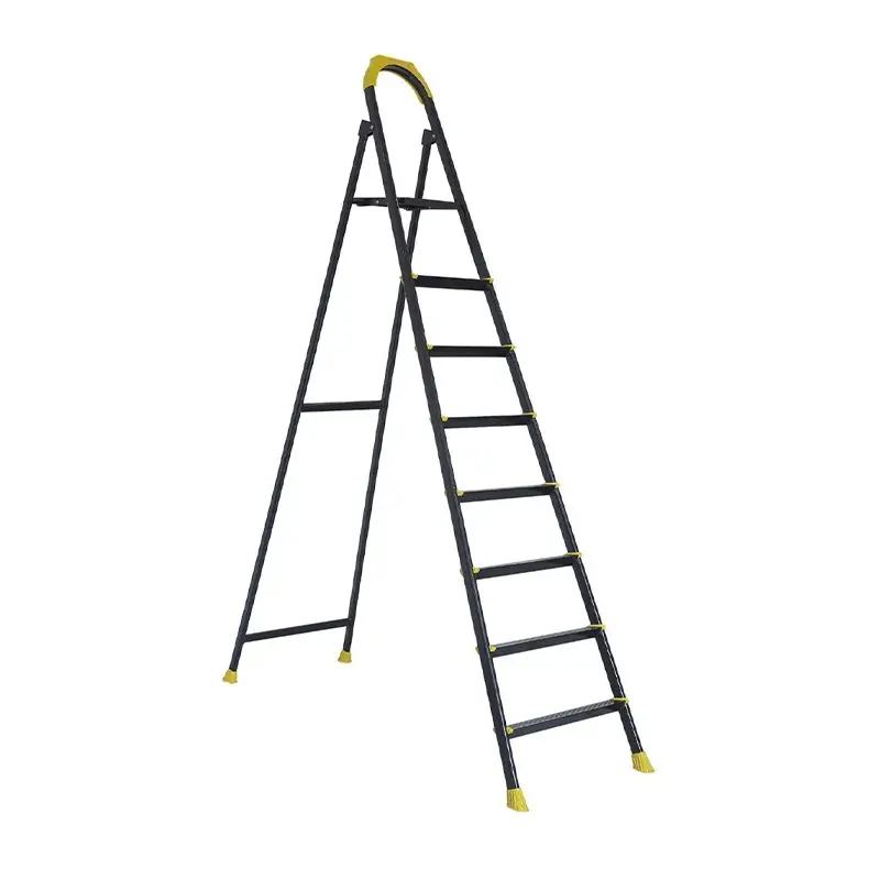 [Cod 53125] Scara 7+1 trepte din otel vopsit negru , model LEO, EUROSTEP  
