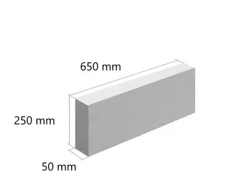 Bloc BCA  600X200X50mm