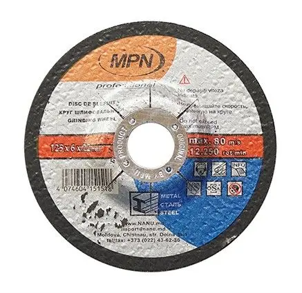Disc de slefuit 125x6.0x22mm pu metal
