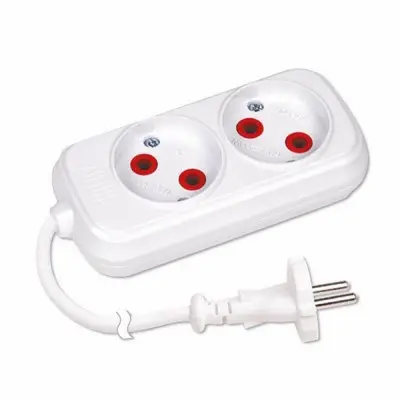 Prelungitor 2prize, 3m fara impamintare, 10A, alb, TEB 