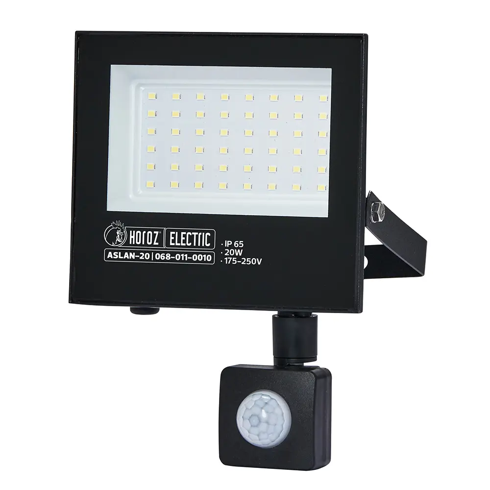 Proiector LED cu senzor, 20 W, 1600 lm, 6400 K, 