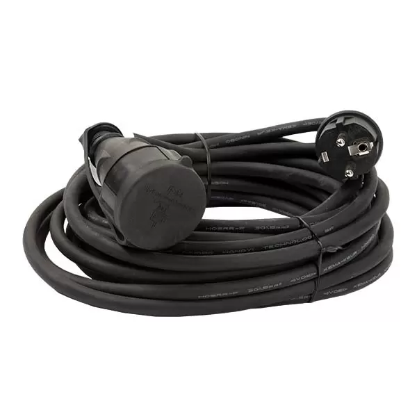 Prelungitor 1prize, 15m cu impamintare, 3x1.5mm, 16A, negru