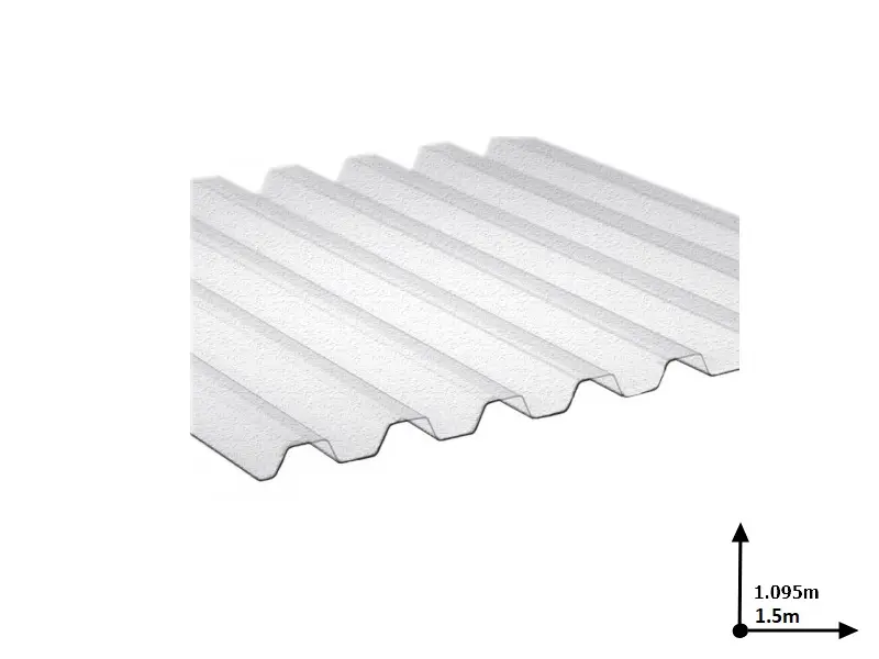 Ondex 2.0*1.095m transparent   trapezoid