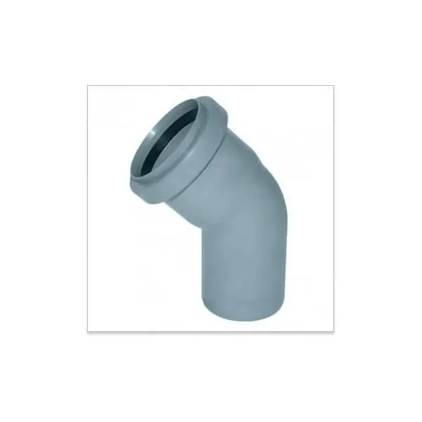 Cot PP d.50/45grade pentru canalizare. Gri.