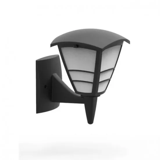 Felinar de gradina pe perete, Е27, negru, YONCA-2 TEB