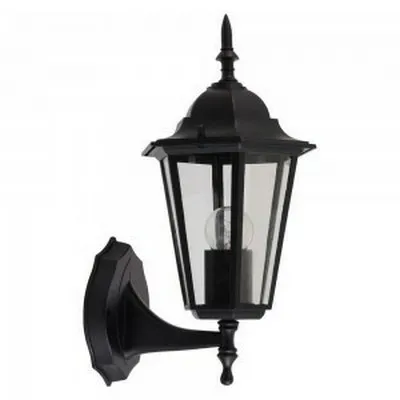Felinar de gradina, montaj perete, negru, 1xE27, max 60W, IP44