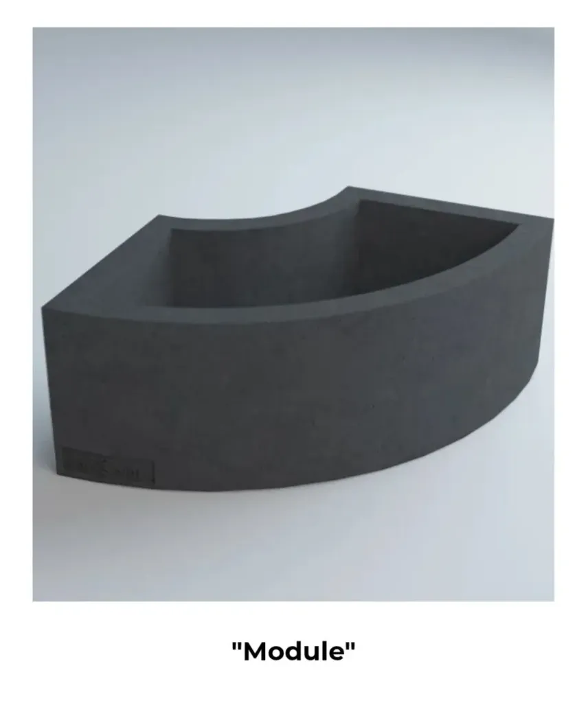 Jardiniera stradala (Module) Dimensiuni:400x1050x400 mm Greutate:130 kg