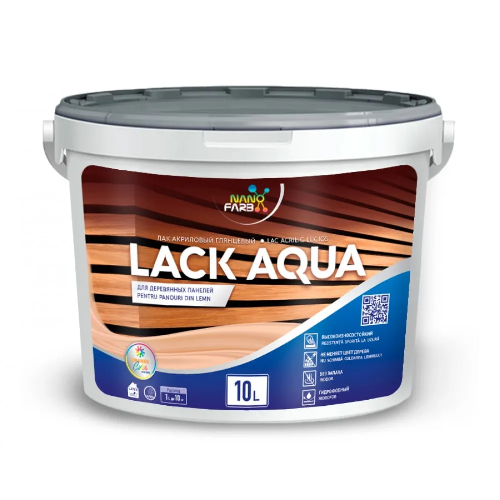 LACK AQUA Nanofarb lac acrilic lucios pentru panouri din lemn 3kg