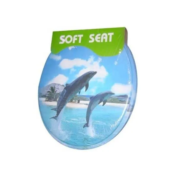 Capac pentru WC 001. Soft Seat 'delfini'