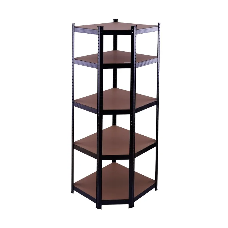 Raft de colt negru 70cmx45cmx180cm