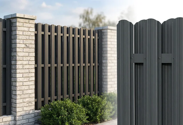 Gard din stachete dublu 1250x1750. NEGRU. RAL9005
