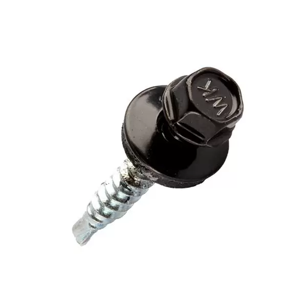 Surub 4,8x35 RAL8019 p/u lemn