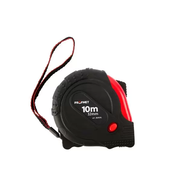 304595 Ruleta_10m x 32mm cu buton de fixare temporara si acoperire din nailon Profmet