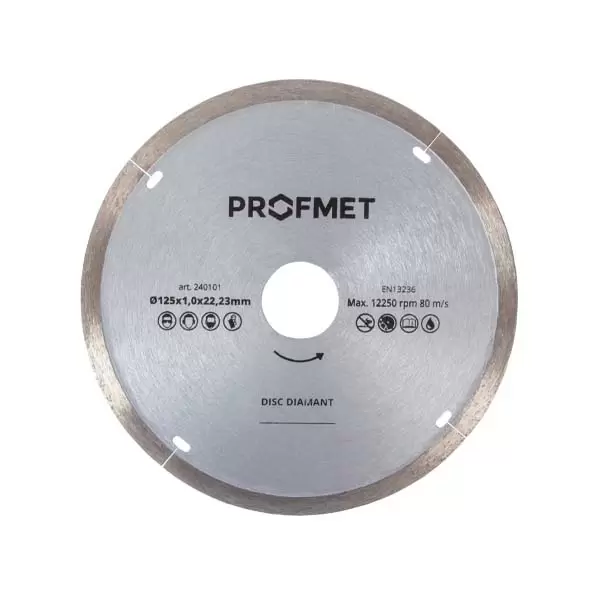 240101 Disc diamantat de taiere continuu_125x1,0x22,23mm Profmet