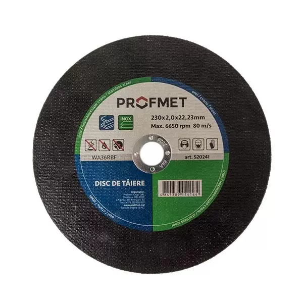 520210 Disc p/u taiat metal si inox_125x1,0x22,23мм universal Profmet