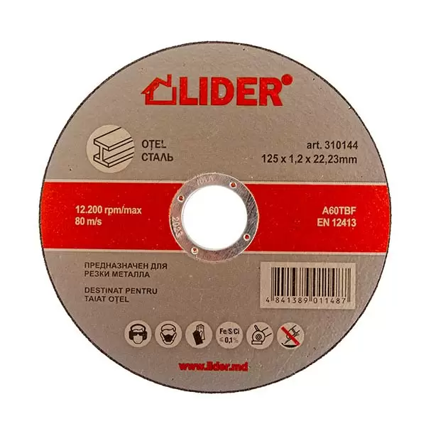 310141 Disc 115x1,2x22,2mm p/u taiat otel LIDER