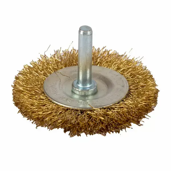 Perie de sarma 50mm rotunda plata, coada 6mm, pentru masina de gaurit Profmet