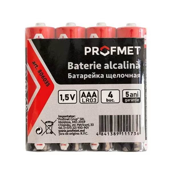[Cod 806035] Baterie alcalina AAA, 1.5V, 1buc.