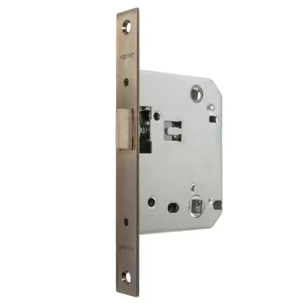 Broasca ingropata, inchizatoare plastic cu fixare, 96x74x14mm, backset 50mm, interax 70mm, bronz antic Profmet