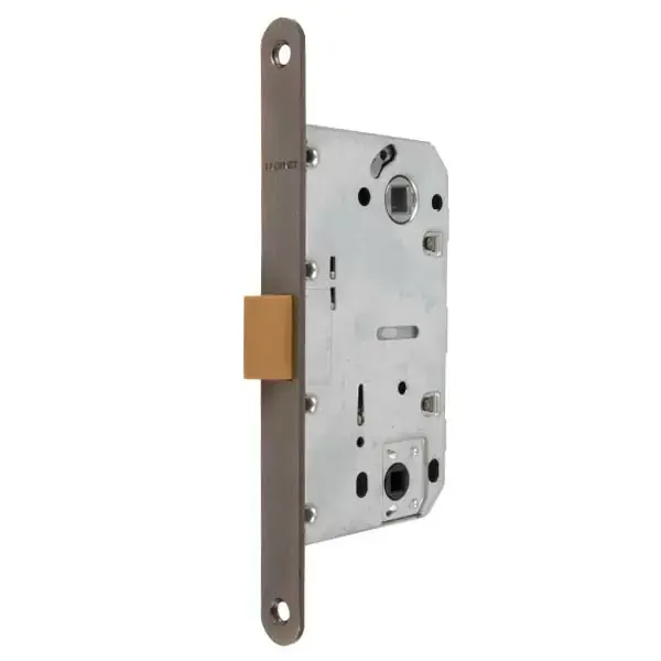 Broasca ingropata, inchizatoare plastic cu fixare, 132х76х14mm, backset 50mm, interax 96mm, nichel Profmet