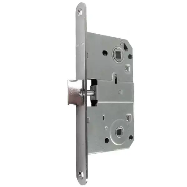 Broasca ingropata, inchizatoare metal cu fixare, 132х76х14mm, backset 50mm, interax 90mm, nichel Profmet