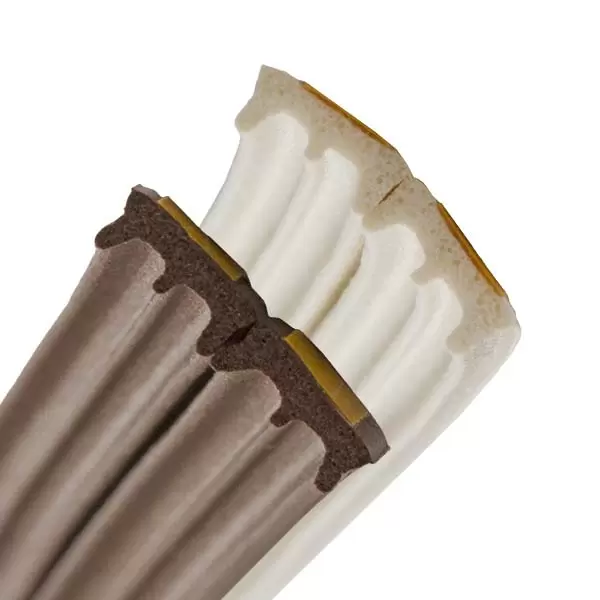 Banda pentru usi si ferestre, profil "E" 9x4mm,maro