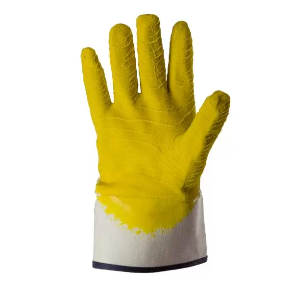 313563 Manusi impregnate partial cu latex, manseta fixa 10" (L)