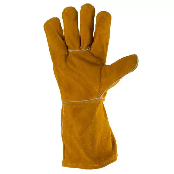 Manusi p/u sudura  din piele spalt cu captuseala galbene 11 "(XL)