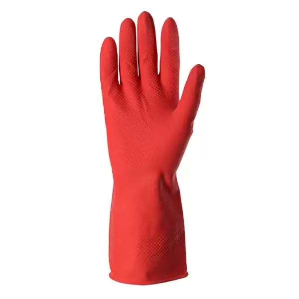 Manusi casnice din latex cu densitate sporita si interior din bumbac (L)
