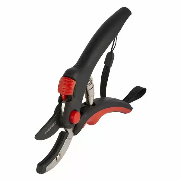 Foarfeca de gradina cu fixator din plastic, nicovala si maner bicomponent 205mm Profmet