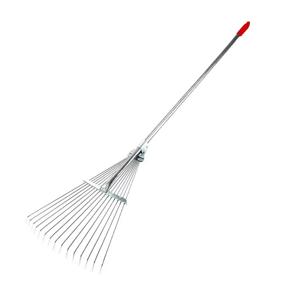 389353 Grebla tip evantai cu 15 dinti, coada din metal 116 cm