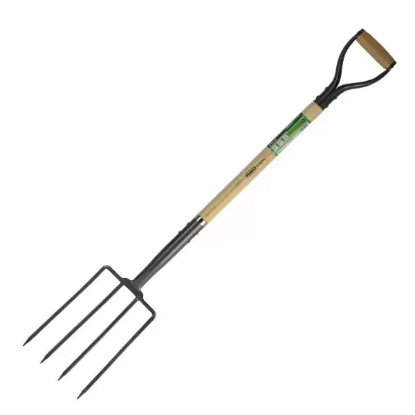 389410 Furca cu 4 dinti 1 120mm cu maner din lemn in forma de D Modeco Expert MN-79-375