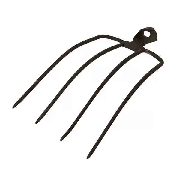 Furca cu 4 dinti, pentru fan, inaltime 420mm, latime 205mm, fara coada 