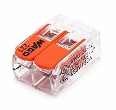 Conector fix. clipsa demontabila 2 poli. 0.14-4.0mm2. 32A.