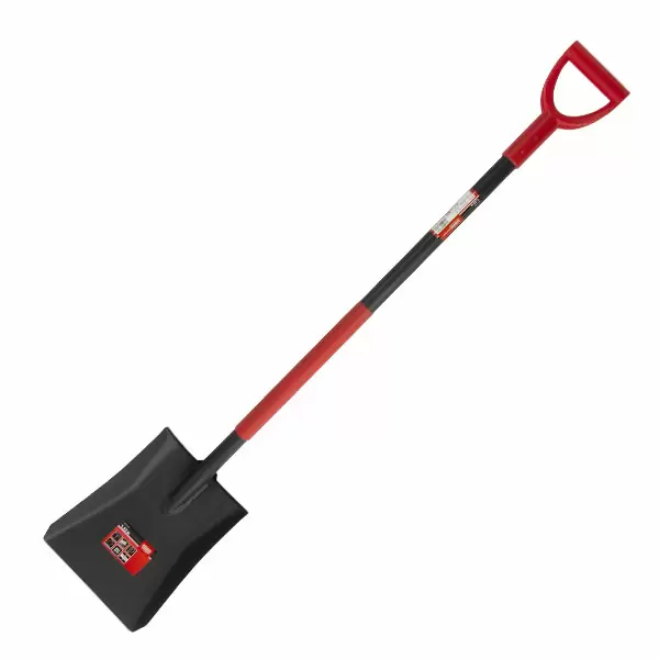 389260 Lopata patrata 1 230mm pentru carbune cu maner din metal in forma de D Modeco Expert MN-79-403