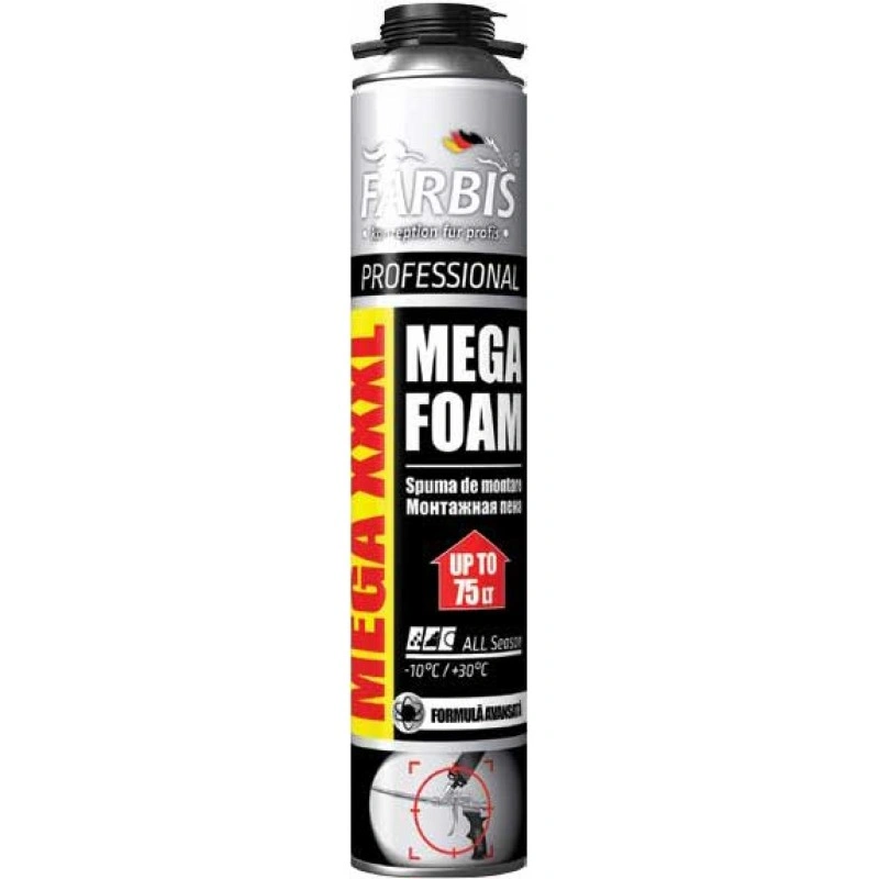 Spuma pentru montaj MEGA XXL Farbis 1000 gr