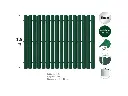 Gard vopsit Н-1.5м L-2.0м (20st), stachet metalic