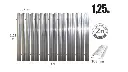 Gard CS Н-1.25м L-2.0м (20st), stachet metalic