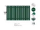 Gard vopsit Н-1.25м L-2.0м (20st), stachet metalic