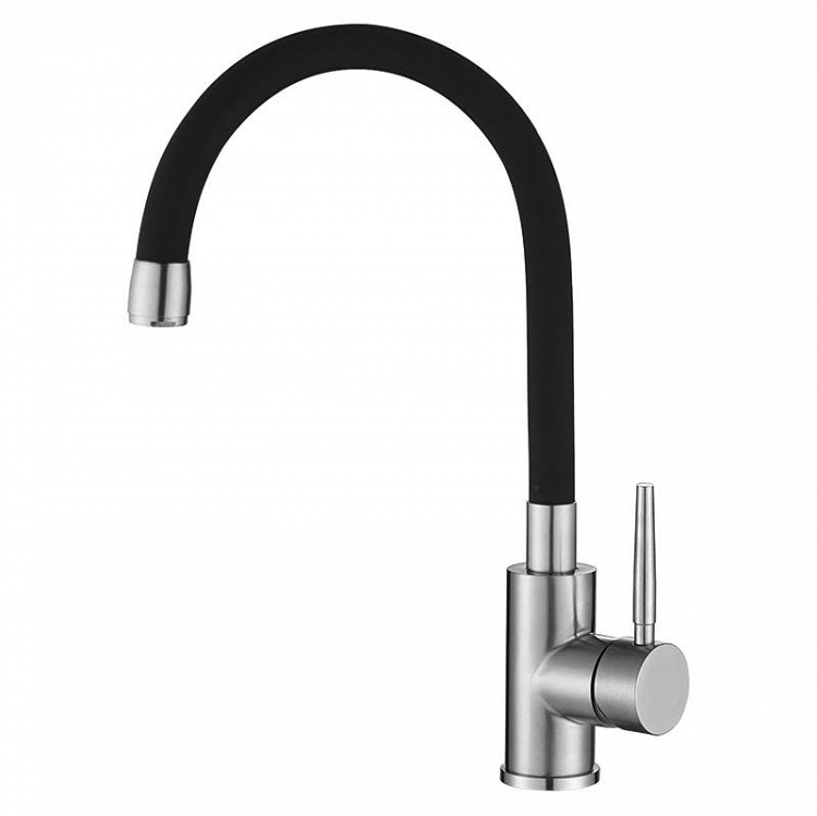 Baterie pentru bucătărie  IN-H3008E din inox cu gât flexibil