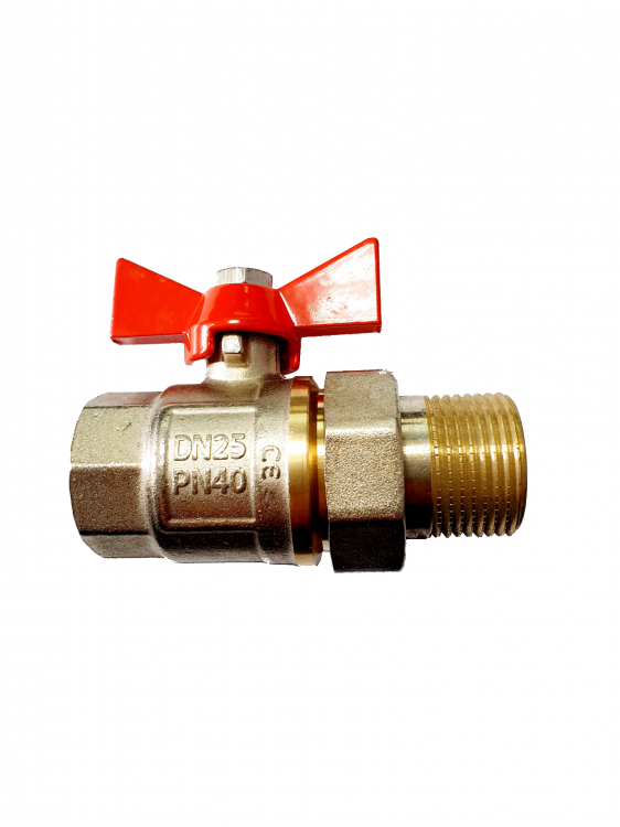 Robinet cu bilă 1 cu muftă americană (Premium)