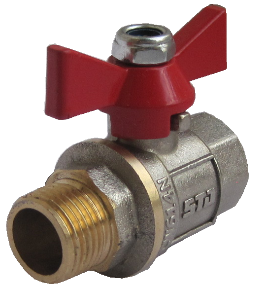 Robinet cu bilă pentru apă 3/4" F-M (Premium)