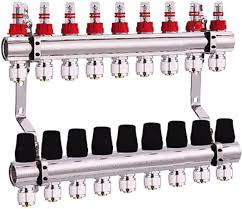 Colector 1*3/4*9 ieșiri pentru încălzire prin pardoseală