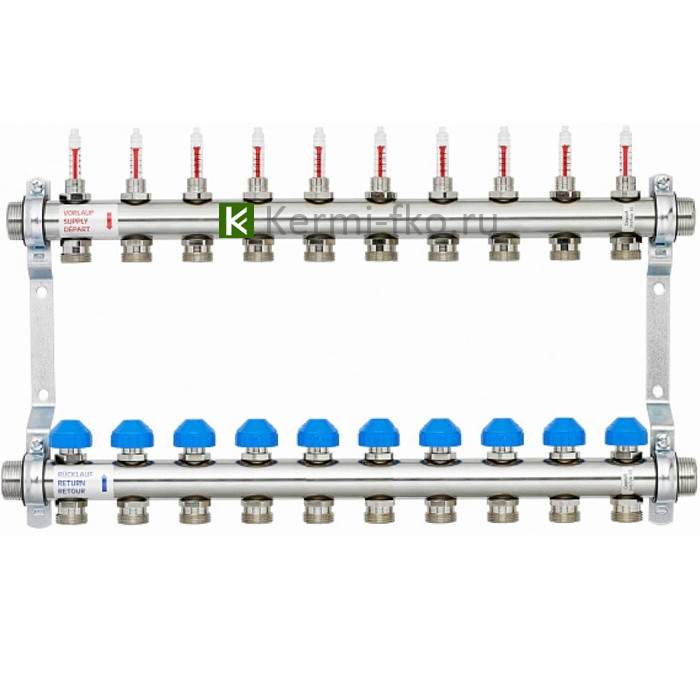 Colector 1*3/4*10 ieșiri pentru încălzire prin pardoseală