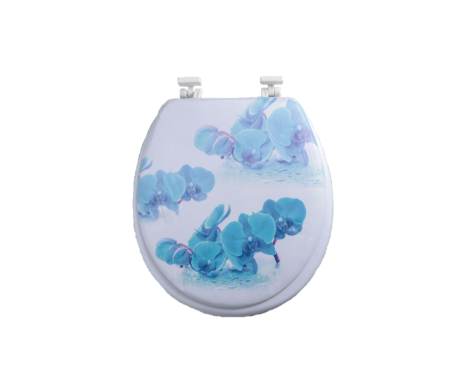 Capac WC moale (model floral)