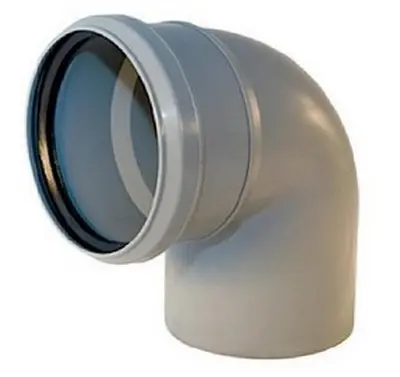 Cot PP, Ø75/90° canalizare, gri, Aquer