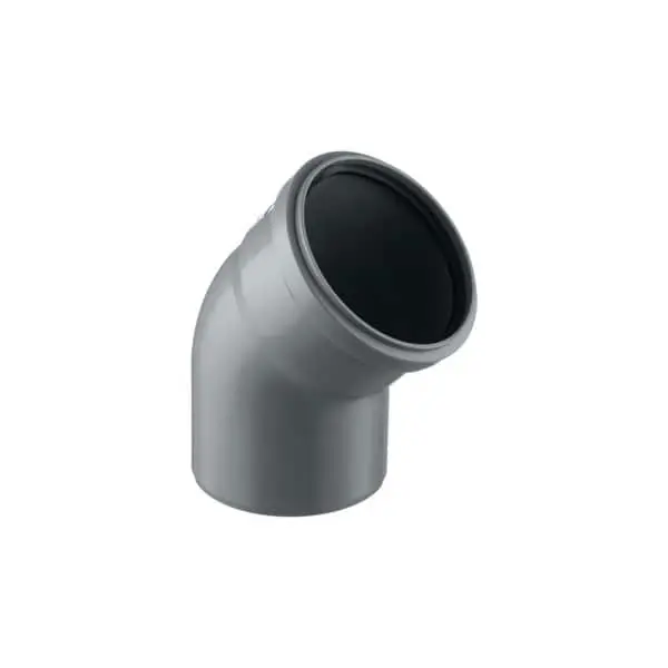 Cot PP Ø110/45° canalizare, gri,