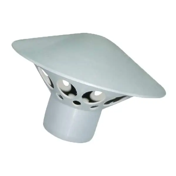 Capac de ventilație canalizare, Ø110 mm, gri, Aquer